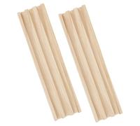 BESPORTBLE 2 Pièces Support Bois pour Dominos Rangées Antidérapant Plateau Portable pour Jeux de Table Organisateur pour Domino Train Mexicain et Mahjong Lot de Trays