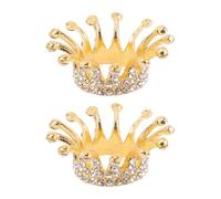 BESPORTBLE 2 Pièces Support pour Stylo à Ongles en Alliage Forme Diadème Rétro Rangement pour Accessoires de Manucure, pour Salon de Nail Art et Usage DIY à Domicile