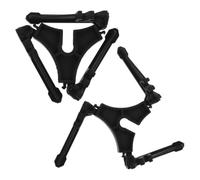 BESPORTBLE 2 Pièces Support Trépied pour Réservoir de Gaz Pliable | Compact et Léger, Fixation Simple, Structure Stable, pour Pique-niques et Sorties, Accessoire Noir