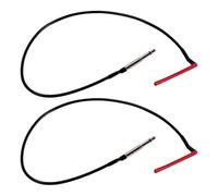 BESPORTBLE 2 Pièces Système de Micro Piézo pour Ukulélé et Guitare Acoustique, Capteur sous Chevalet en Métal Prise Jack 2,5 Mm, Accessoire Spécifique Ukulélé