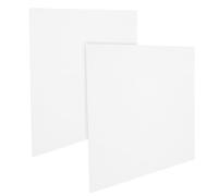 BESPORTBLE 2 Pièces Tableau à L'huile en Coton Blanc Cadre en Bois, Panneau de Peinture Multi-usage Solide, pour Garçon et Filles Lors de Fêtes D'anniversaire