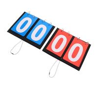 BESPORTBLE 2 Pièces Tableau de Score à Bascule Double Face 2 Chiffres pour Basketball Minuterie Décompte et Interface Conviviale en PVC pour Événements Professionnels