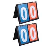 BESPORTBLE 2 pièces Tableau de Score Portable Basketball Chiffres Set pour Matchs Compétitifs École et Tournois Professionnels Simple à Utiliser sans Électronique