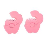 BESPORTBLE 2 Pièces Tondeuse à Cheveux Garçon Fille Forme de Pomme Outil de Coiffure Mini pour Garçon Fille Sécurisé et Doux pour Cheveux Fins Parfait pour Franges et Pointes Fourchues