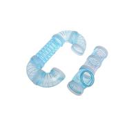 BESPORTBLE 2 Pièces Tuyau De Jouet De Hamster Cages pour Hamsters Tunnels De Tubes pour Petits Animaux Bol d'eau De Crabe Ermite Accessoires De Cage pour Petit Hamster Tube en Plastique Blue