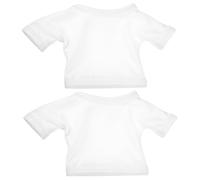 BESPORTBLE 2 Pièces Vêtements Poupée Chemise Blanche Manches Courtes Costume Réutilisable Accessoires Filles Développement Autonomie
