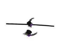 BESPORTBLE 2 Pièces Wedding Wrist Flower Corsage Vintage Dark Style Halloween Floral Bracelet Lightweight Comfortable For Bride Bridesmaids Party