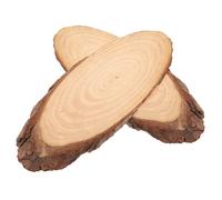 BESPORTBLE 2 Pièces Wood Slices Oval Stepping Stones Weather Resistant Outdoor Garden Path Stones For Patio Walkway And Landscaping