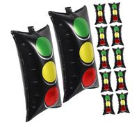 BESPORTBLE 20 pièces Ballons Signalisation Rouge et Vert pour Décoration Fête Anniversaire Voiture et Sécurité Routière