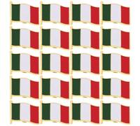 BESPORTBLE 20 Pièces Broche Drapeau Italienne en Fer Surface Lisse, Épingle Stable et Solide, Accessoire Élégant pour Chaussures ou Paquet à Main