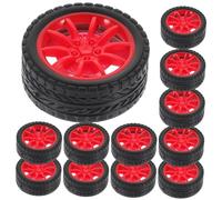 BESPORTBLE 20 pièces DIY Toy Wheels for Small Rc Car Accessories Educational Model Parts for Craft Miniatures and Cognitive Development