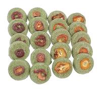 BESPORTBLE 20 Pièces Gâteau d'herbe Molaire pour Animaux De Compagnie Hamster Lapins Animaux Cochon Rat Jouets Lapin en Peluche Lapins À Mâcher Biscuit De Collation pour Animaux De Compagnie