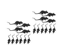 BESPORTBLE 20 Pièces Halloween Simulation Mouse Props Set Realistic Rat Decorations for Haunted House Party and Carnival Supplies Toy Rats for Pranks and Festive Decor