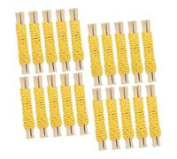 BESPORTBLE 20 Pièces Jouets de Dentition réconfortants Jouets à mâcher pour Oiseaux Jouet à mâcher Rabbit Toys Jouets à mâcher de Cochon d'Inde Jouets de Dentition Animaux Doux Bambou Yellow