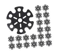 BESPORTBLE 20 Pièces Lot de Embouts de Protection Neige pour Bâtons de Randonnée Paniers Antidérapants de Neige Remplacements Durables pour Pointes de Adaptés Terrains Boue