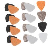 BESPORTBLE 20 pièces Lot de Médiators Feutre de Laine pour Ukulélé Couleurs Surface Lisse et Confortable et Facile à Utiliser et Puissant Accessoires Pratiques pour Musiciens