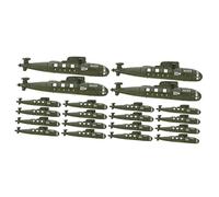 BESPORTBLE 20 Pièces Maquette sous Marin Miniature Décorative pour Table de Sable Bateau Simulé Figurines Compactes pour Collection et Décoration Intérieure