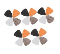 BESPORTBLE 20 pièces Médiators Ukulélé Feutre de Laine et Pratique Conçus pour Maintien Ergonomique Remplacement Compact pour Guitare et Ukulélé Blanc Noir Marron Gris