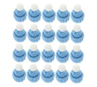 BESPORTBLE 20 pièces Mini Chapeaux Tricotés de Noël Accessoires DIY pour Décorations Arbre de Noël et Créations Artisanales pour Projets de Bricolage et Décorations Festives