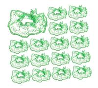 BESPORTBLE 20 Pièces Mini décoration de Jupe Tulle pour poupées Décoration des Filles Accessoires pour fêtes Princesse Dress Up Tutu Robe de Tutu de la fête de poupée Robe Tutu Dentelle Green