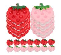 BESPORTBLE 20 Pièces Mini Pendentifs Résine Fraise pour Décorations DIY et Projets Créatifs Charms pour Étuis de Téléphone Scrapbooking et Embellissements