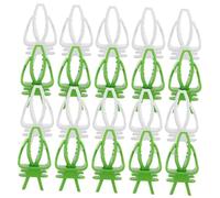 BESPORTBLE 20 Pièces Pince à Légumes Oiseau Pinces à Légumes Fruits Perroquet Porte-Nourriture pour Oiseaux Porte-os De Seiche Vaisselle Oiseau Cage à Oiseaux PP