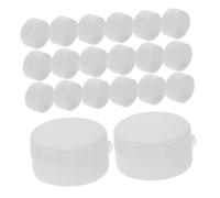 BESPORTBLE 20 Pièces Rattle Balls Inserts pour Bébés Plastique Blanc Sécurisé Accessoires de Bruit Sensoriel pour Jouets DIY Sons Clairs et Réparations Faciles pour Peluches et Jouets