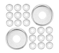 BESPORTBLE 20 Pièces Roller Skate Washer Caps Alliage Aluminium Accessoires Base Double Rangée Bagues Vibration pour Stabilité Améliorée Compatibles Divers Modèles Kit Réparation Patins à