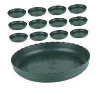 BESPORTBLE 20 Pièces Soucoupe Ronde pour Plantes à Fleurs soucoupes pour Pots de Fleurs en Plastique d'intérieur Plateau de Base Portable Green