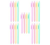 BESPORTBLE 20 Pièces Stylos à Gel Rétractables Macarons 0,5mm à Pointe Fine | Clip de Capuchon, Design à Pression, pour Listes, Documents, Journaling et Voyages