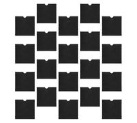 BESPORTBLE 20 Pochettes CD/DVD en Papier Kraft Noir Étui Robuste pour Rangement Compact de Disques Pochette CD Compatible Multifonction Paquet D’Emballage Solide pour Collection de CD et