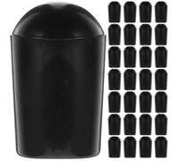 BESPORTBLE 200 Embouts de Cintre en PVC Noirs 5 MM Capuchons de Protection pour Fils et Crochets Suspendre Lot de 200 Pièces Protection Anti-Rayures pour Cintres et Séchoirs à Linge