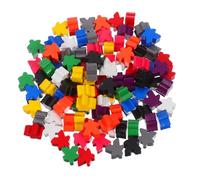 BESPORTBLE 200 Pièces Marqueurs De Jeu De Jeu De Société Meeples Mini Bits De De Société Jetons en Bois Colorés Accessoires De De Compteurs De