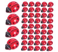 BESPORTBLE 200 Pièces Miniature Resin Ladybug Figurines for Garden Crafts Small Detailed Mini Ladybugs Ornaments for Fairy Garden Dollhouse Decoration DIY Micro Landscape Accessories