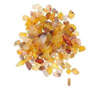 BESPORTBLE 200g Galets Décoratifs Pierre Gravier Irregulier pour Aquariums Eau Et Décoration De Pots De Jaune