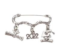 BESPORTBLE 2022 Insigne de fin d'études épinglette de remise des diplômes Fille broche commémorative de remise des diplômes insigne de remise des diplômes alliage Silver