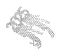 BESPORTBLE 2025nombre Broche Décorative Épingle à Revers Cristaux Badge à Pompon Bijoux Pour Vêtements