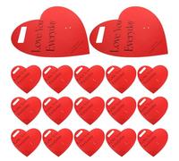 BESPORTBLE 20pièces Sacs Pour Bouquets De Fleurs Forme De Cœur Papier Floral Pour Mariage Saint-valentin