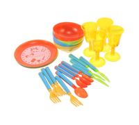 BESPORTBLE 24 Pièces Accessoires de Cuisine pour Garçon Fille Ensemble Jouets de Cuisine avec Service à Thé pour Filles Jeux de Rôle de Dînette et Éducatif pour Développer Imagination