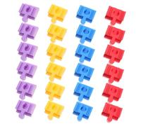 BESPORTBLE 24 Pièces Accessoires Rail Train Garçon Fille Adaptateurs Ponts Plastique Colorés Jouets Construction Compatible Blocs Bâtiment Jeux Créatifs Garçons