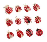 BESPORTBLE 24 Pièces Broche Insecte Créative Lot de Épingle Cartoon Ladybug pour Femme et Fille Accessoire Corsage pour Cérémonie et Fête