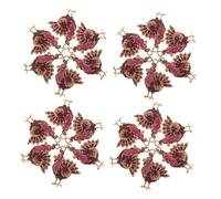 BESPORTBLE 24 Pièces Charms de Dinde pour Thanksgiving Alliage Pendentifs Festifs pour Bijoux DIY Décorations Automne pour Bracelets Colliers et Boucles Oreilles