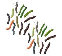 BESPORTBLE 24 Pièces Figurines Chenille Décoratives Réalistes Jouets de Simulation pour Jardin et Maison Modèles Artisanaux Éducatifs Styles Aléatoires