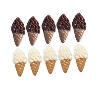 BESPORTBLE 24 pièces Lot de Miniatures Glaces Décoratives Modèles Réalistes pour Vitrine de Dessert et Maison de Poupée Accessoires Miniatures Colorés pour et Éducation