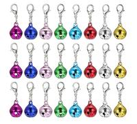 BESPORTBLE 24 pièces Porte-clés Décoratifs Forme de Cloche Pendentifs Colorés Design Créatif Finition Électrolytique Écologique Accessoires Pratiques pour Clés Couleur Couleur Aléatoire