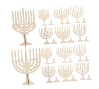 BESPORTBLE 24 Pièces Support de Bougie Non pour Hanoukka à Découper DIY pour Décorer Maison Ajoutant Une Touche Artistique et Chaleureuse à Vos Événements