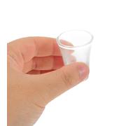 BESPORTBLE 24 Pièces Verres à Liqueur Verre Mini Gobelets Réutilisables pour Sainte Communion et Services Religieux pour Maison et Événements