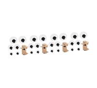 BESPORTBLE 24 Pièces Yeux Mobiles Autocollants PVC Résistants Grandes pour Artisanat Poupées Peluches DIY