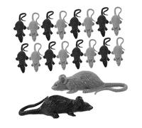 BESPORTBLE 24pièces Petite Souris Jouet Fausse Souris Simulée Farceuse Décoration Halloween Rat Réaliste Accessoires Fête Effrayants