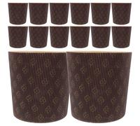 BESPORTBLE 25 Caissettes à Muffins en Papier Sulfurisé Résistant la Graisse, 10 Cm, Couleur Café, pour Cuisson de Panettone, Cupcakes et Petits Gâteaux, Adaptées pour Fêtes et Pâtisseries